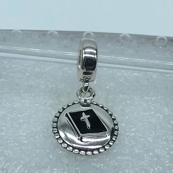 Pandora, “ Holy Bible ,Faith Dangle Pendant S925ALE, Charm, (Retired) P… - Picture 1 of 4
